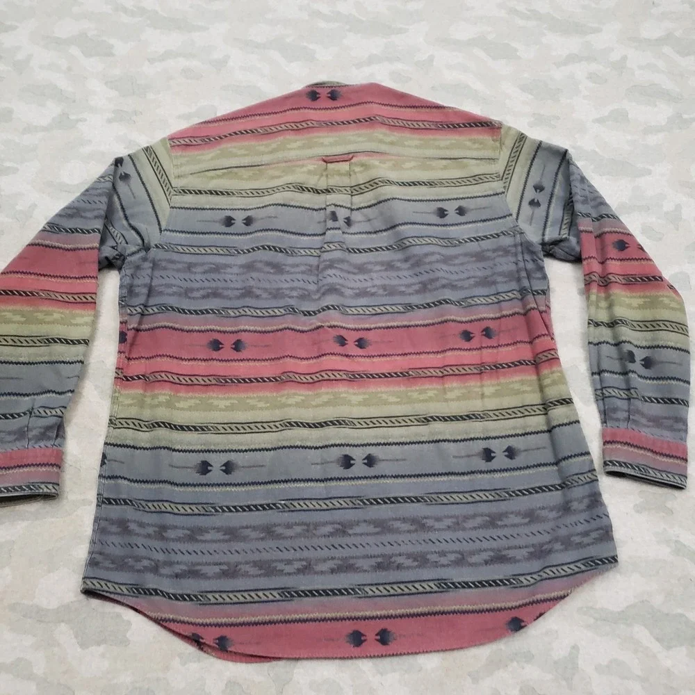 Woolrich‎ Shirt Mens XL Multicolor Long Sleeve Button Up Aztec Southwestern
